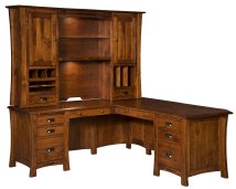 Arts & Crafts L-Desk with Hutch